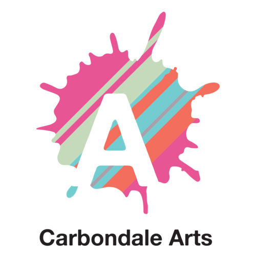 Carbondale Arts logo, a local organization supported by Carbondale Animal Hospital 